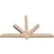 Ekena Millwork Kennewick Smooth Timber Gable Bracket, Douglas Fir, 60"W x 35"H x 3 1/2"D x 3 1/2"F, 14/12 Pitch GBW060X35X0404KEN00SDF - alternate 3